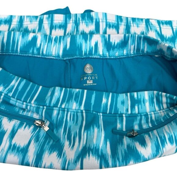 Jones New York Sport Ikat Print Skort Tahiti Turquoise Size Medium - Picture 6 of 8